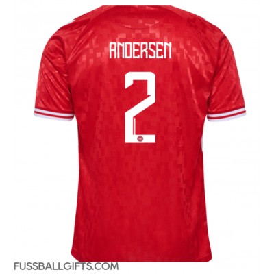 Dänemark Joachim Andersen #2 Fußballbekleidung Heimtrikot EM 2024 Kurzarm Dänemark Joachim Andersen #2 Fußballbekleidung Heimtrikot EM 2024 Kurzarm